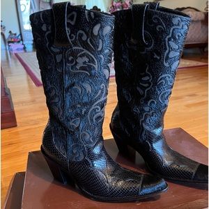 Antonio Melani boots.  Handcrafted for Dillard’s.